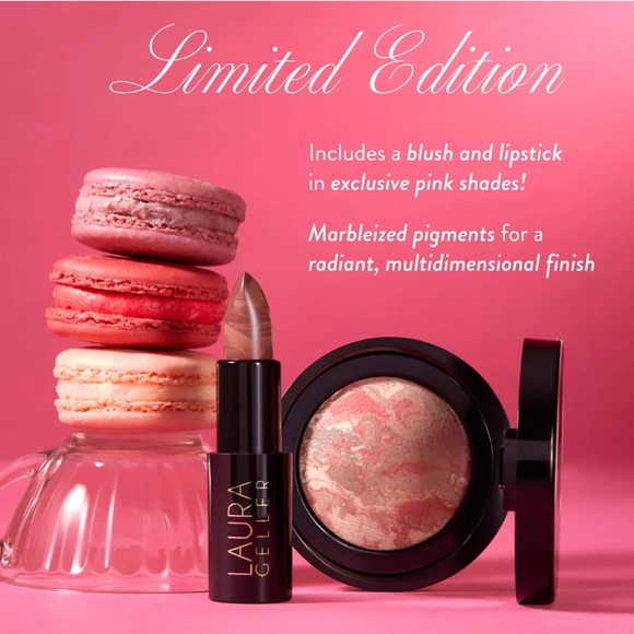Laura Geller Limited Edition It’s a Pink Thing Blush & Lipstick Set - Picture 1 of 4
